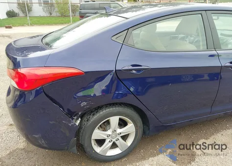 2013 Hyundai Elantra Gls from USA, damaged, VIN 5NPDH4AE5DH274704